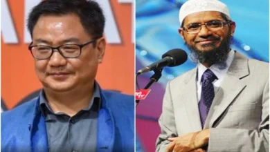 Zakir Naik post about waqf board Bill Union Minister Rijiju gave a counter reply