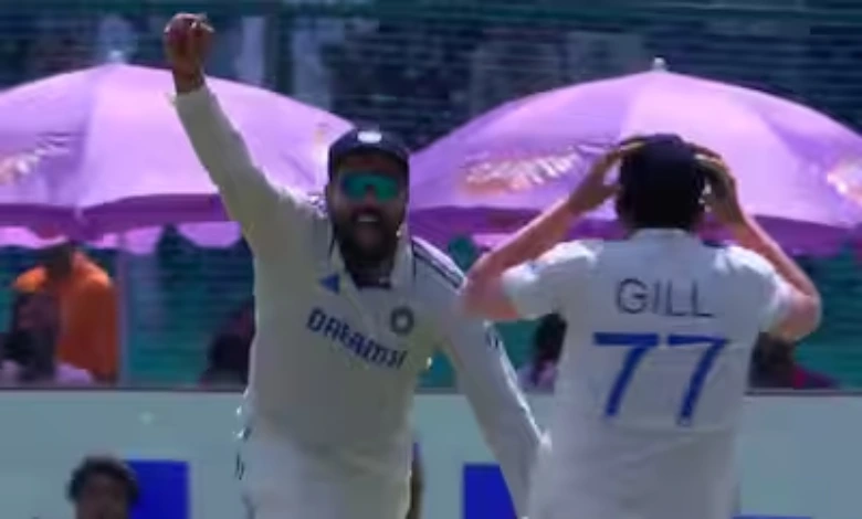 Rohit Sharma grab one handed catch to dismiss Litton Das