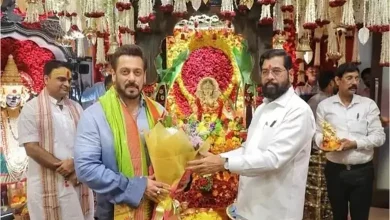 Salman Khan Visits CM Eknath Shinde Residence For Ganpati Darshan