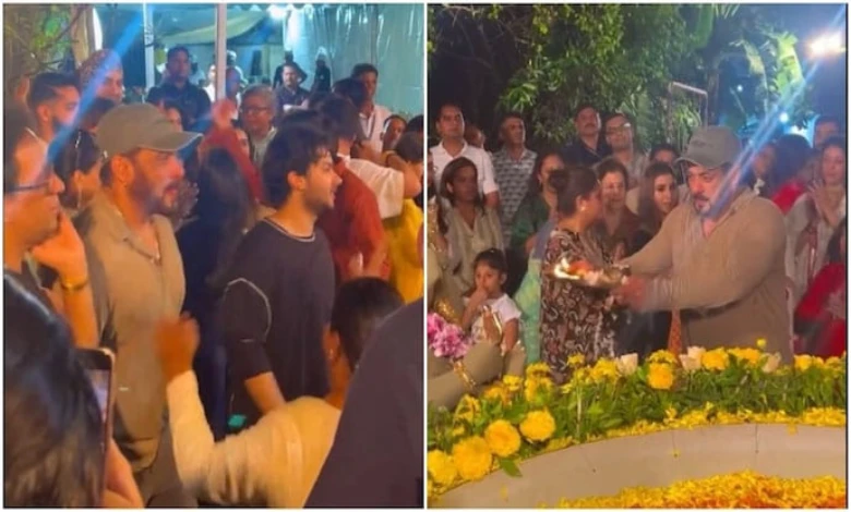 Salman Khan danced with family at Ganesh Visarjan