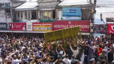 Shimla Protest Crowd uncontrollable regarding illegal construction of Sanjauli Masjid, police lathi-charged