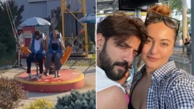 Sonakshi Sinha, Zaheer Iqbal enjoyed slingshot ride