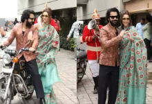 Tripti Dimri And Rajkumar Rao Promotes Vicky Aur Vidya Ka Woh Wala Video On Bike Pics Go Viral