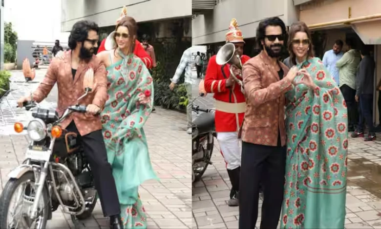 Tripti Dimri And Rajkumar Rao Promotes Vicky Aur Vidya Ka Woh Wala Video On Bike Pics Go Viral