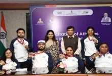 Union Minister Dr. Mandaviya welcomes Para-athletes who have won medals from Paris