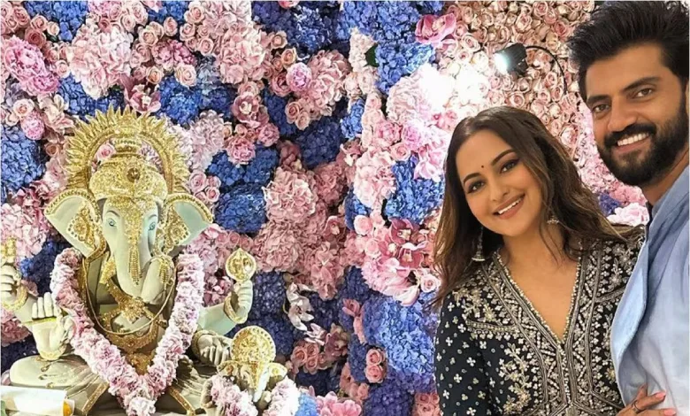 Video Of Sonakshi Sinha And Her Hubby Zaheer Iqbal Doing Ganesh Pooja Goes Viral