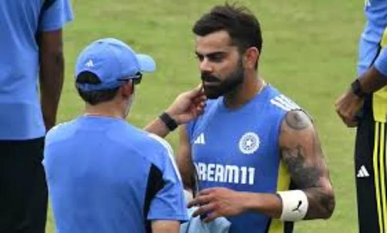 Video going viral on social media Virat Kohli Kissng Gautam Gambhir fake