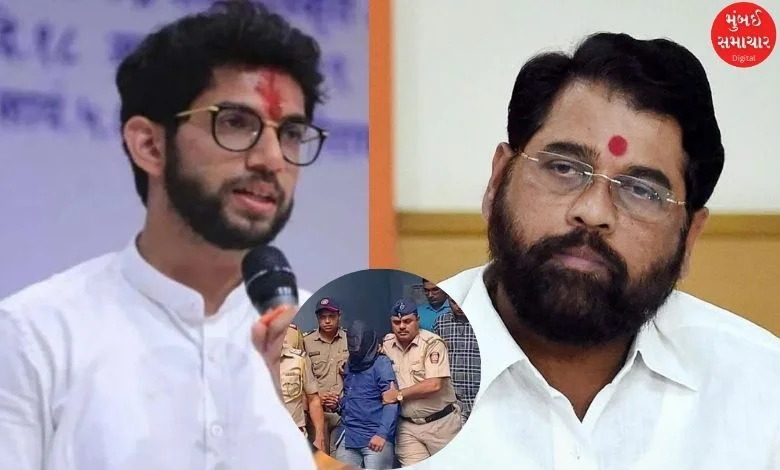  Aditya Thackeray targets Shinde authorities  implicit    'this' issue