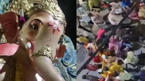 Ganpati idol attacked in Bhiwandi