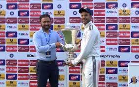 Under the captaincy of Mayank Agarwal, India-A won the Duleep Trophy 2024, defeating India-C by 132 runs.