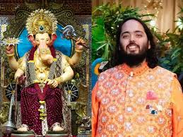 Anant Ambani reached the court of Lalbaghcha Raja, took the blessings of his father