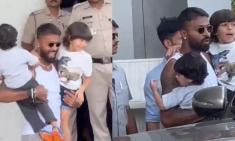 Son Agastya met Hardik Pandya for the first time after…