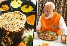 Who is the person who eats food prepared by PM Narendra Modi?