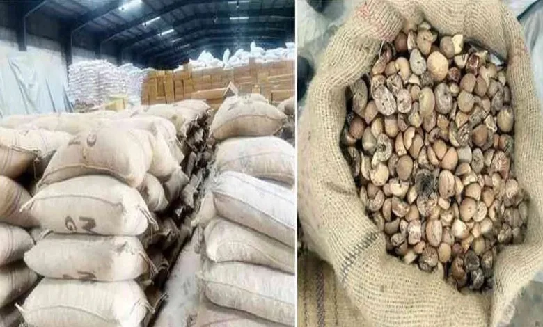 Mundra Customs seized three crore worth of betel nuts from Dubai in the name of plastic grains