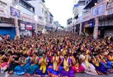 Thousands of women created this history in the pandal of Dagdusheth, watch the video