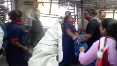 Rampage in Mumbai's local train, passenger hit with slippers, video goes viral