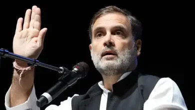 rahul gandhi speaking at an event in the us