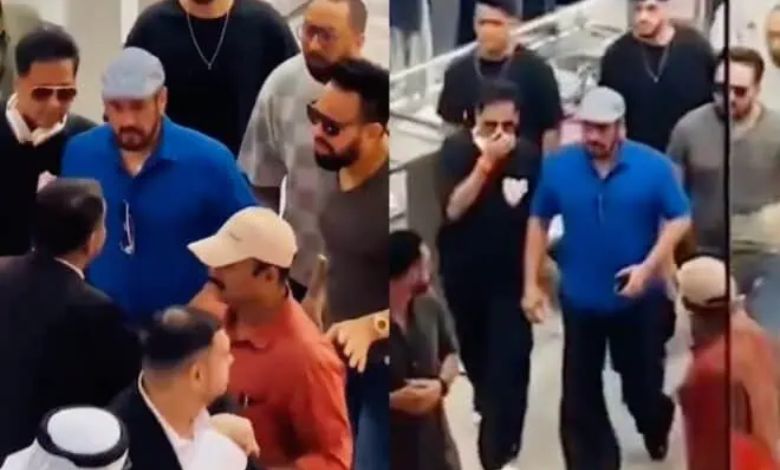 Salman Khan reached Dubai mall for a walk, got caught among the fans that...