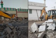 'UP' in Gujarat: 'Bulldozer' was run on illegal constructions in Syedpura, Surat...