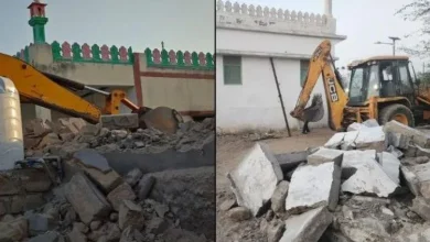 'UP' in Gujarat: 'Bulldozer' was run on illegal constructions in Syedpura, Surat...