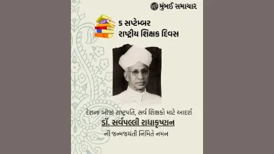 Regards, Dr. Sarvapalli Radhakrishnan- 50 Gurudevs will be honored on National Teachers' Day on Thursday