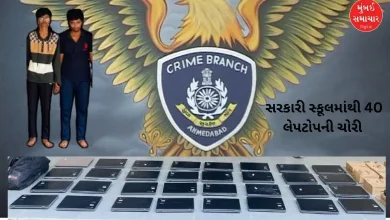 two youths stole 40 laptops from a government school in Ahmedabad