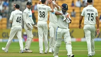 IND vs NZ 1st Test Indian team all out on 46 run score lowest in india