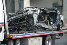 Tesla car catches fire after hitting divider in Toronto, 4 dead including brother and sister from Godhra, Gujarat