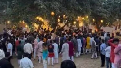 Ongoing Garba firing in Ahmedabad, big question against security