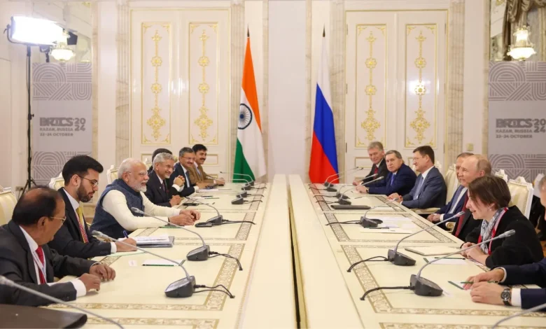 BRICS Summit PM Modi laughing connected  Putin comment