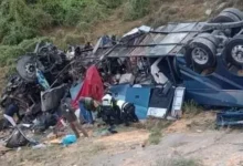 Bus plunges into valley after colliding with truck in Mexico: 24 dead