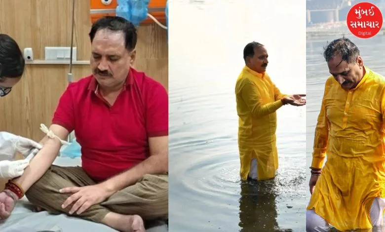 Delhi BJP chief's wellness  deteriorated aft  taking a dip successful  Yamuna, admitted to hospital