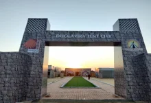 Dholavira is ready to become a tent city: a Bollywood-like tent city has been built on the theme of Harappan!