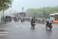 Weather in Ahmedabad turned, cold winds blew, rain with thunder