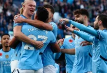 Holland sent Manchester City to the top of the Premier League