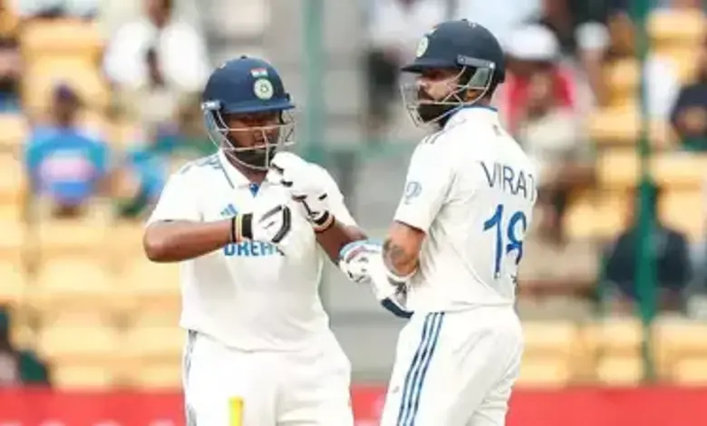 India fights back in Bengaluru, but Virat loses wicket on last ball