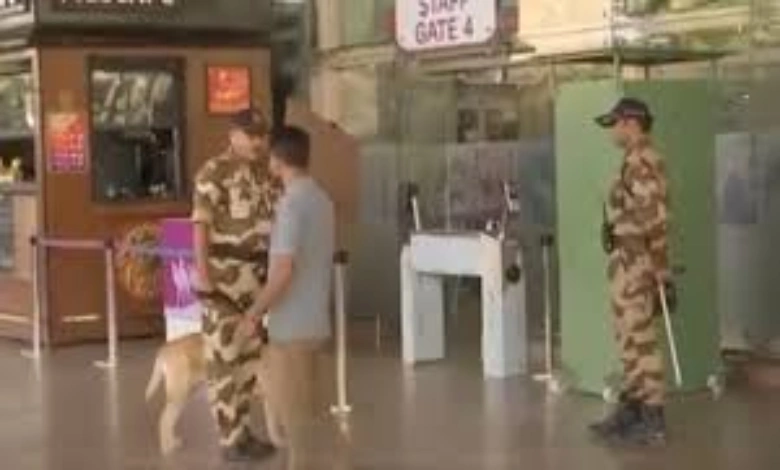 Jaipur Airport bomb threat, CISF personnel conduct search operation