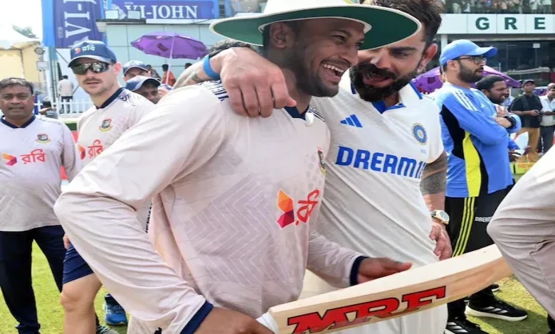 Kohli gave a special gift to the retiring Shakib!