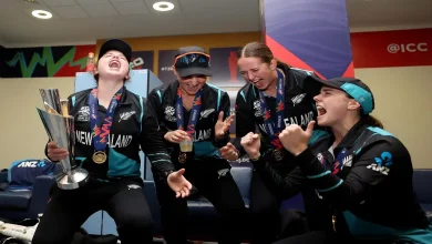 New Zealand women cricketers celebrate world cup win in style