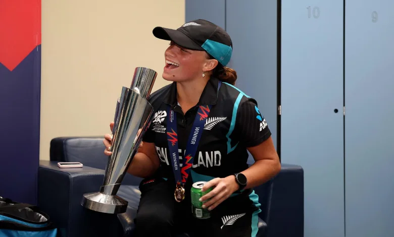 New Zealand women cricketers celebrate world cup win in style