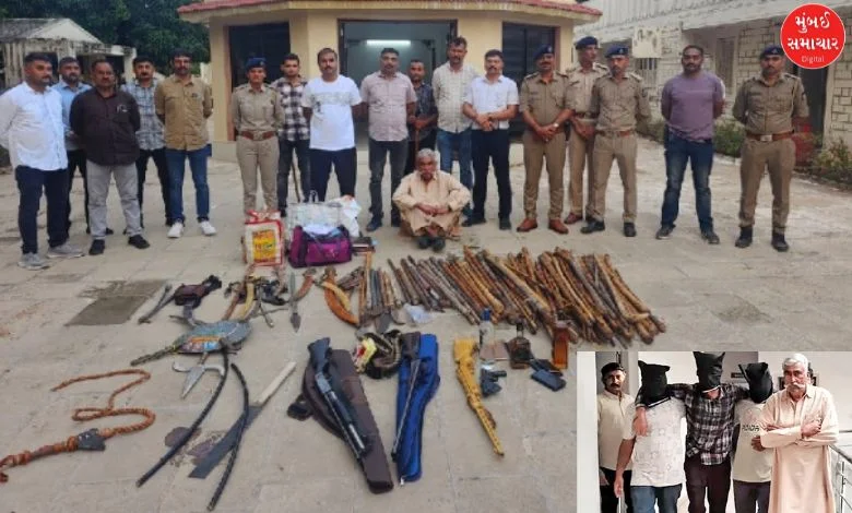 Notorious gangster Bhima Dula of Porbandar arrested by police, seized Rs 50 lakh and deadly weapons