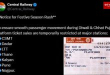 Platform tickets will not be available at so many railway stations in Mumbai