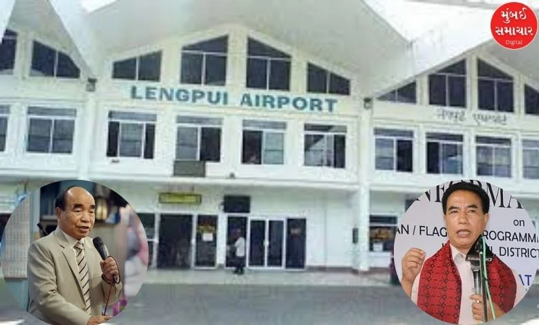 Protesting the handing implicit    of MNF Langpui Airport successful  Mizoram to the Air Force