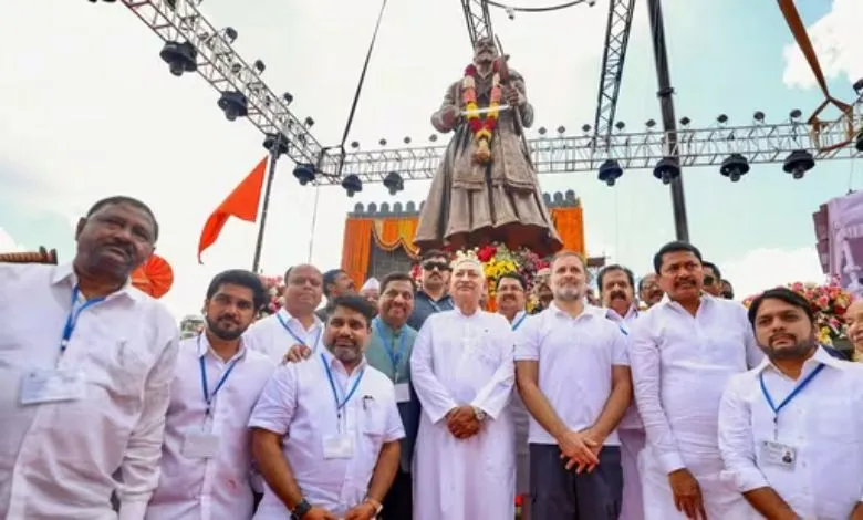 Rahul Gandhi taunts BJP-Shiv Sena, says statue of Shivaji Maharaj sends message that