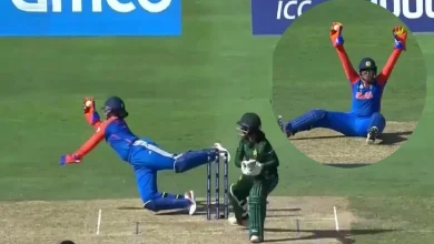 Richa Ghosh sends Pakistan captain with one handed catch