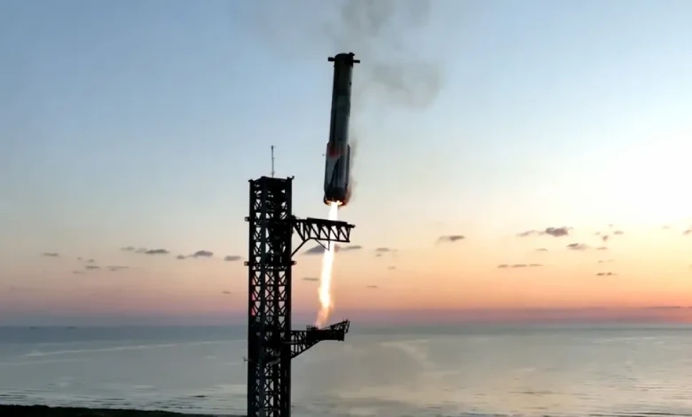 Success of Space X Caught the booster in mid-air landing on launchpad