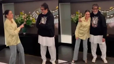 The lady started singing in front of Big B and then did something like…