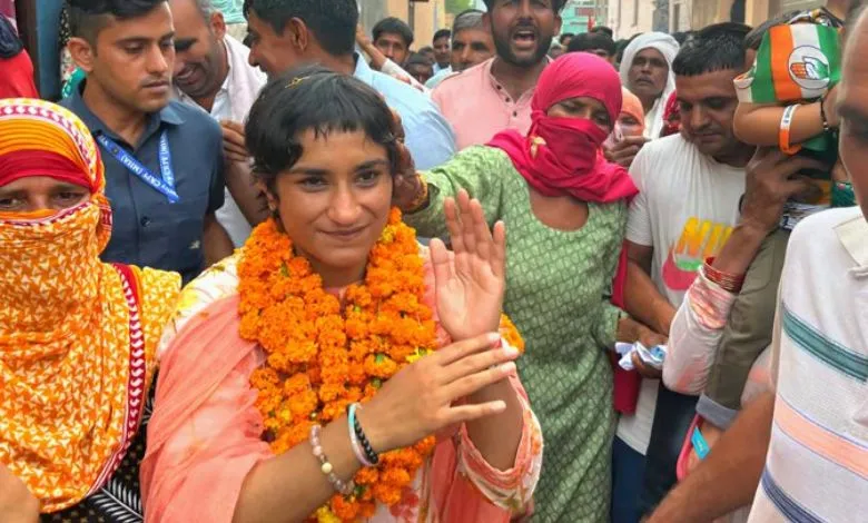 Vinesh Phogat's victory in the arena of politics: defeats the BJP candidate