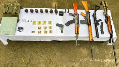 Weapons including hand grenade seized in Manipur