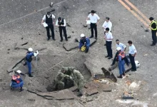 A World War II bomb exploded in Japan